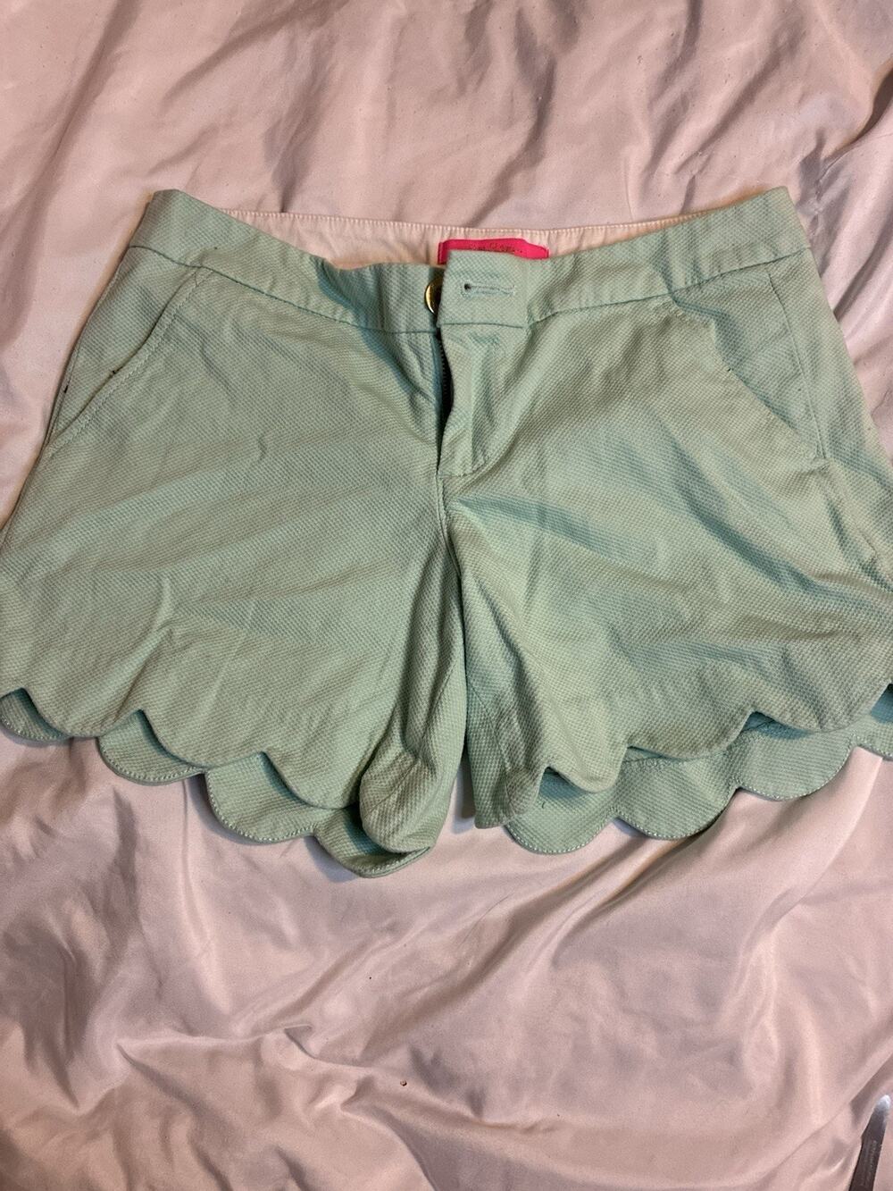 LILLY PULITZER BUTTERCUP SHORTS, Mint Green, Size 2